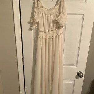 Cream/White Baltic Born Maxi Dress Size Small